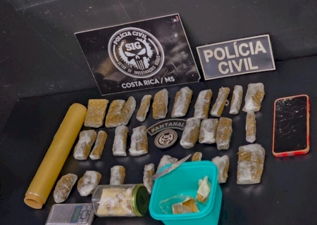 Polícia Civil prende dois indivíduos em flagrante por tráfico de drogas durante ação de repressão em MS