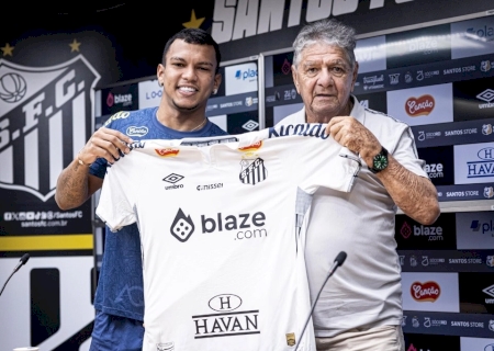 Veron é apresentado no Santos, se vê em melhor momento da carreira e busca 'recomeço' no Santos