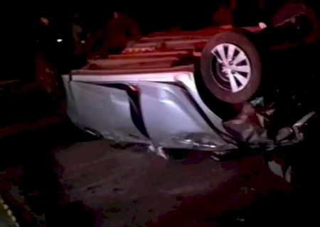 Motorista capota carro, é arremessado a 10 metros e morre em MS