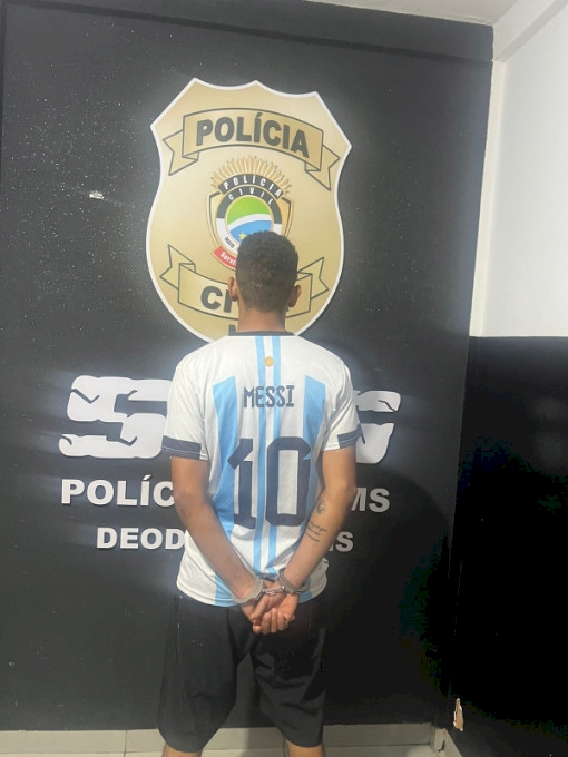 DEODÁPOLIS: Polícia Civil cumpre mandado de prisão contra jovem de 20 anos por crime de roubo
