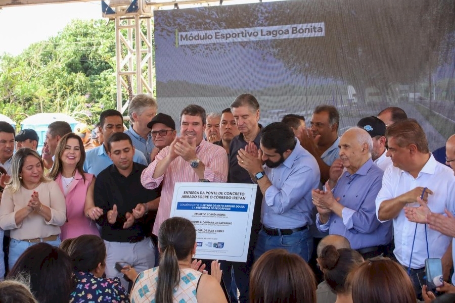 Entrega de obras em Deodápolis e Glória de Dourados reforça compromisso do Estado com os municípios