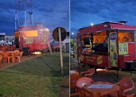 Incêndio atinge trailer do Cachorro-Quente do Moa em Nova Casa Verde