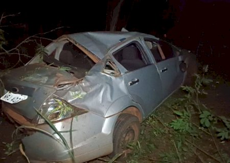 DEODÁPOLIS: Idoso perde controle do carro, capota e morre na MS-276