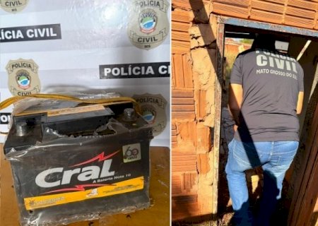 Polícia Civil recupera baterias furtadas em Batayporã