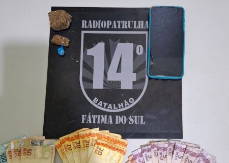 FÁTIMA DO SUL: Polícia Militar prende autor por tráfico de drogas