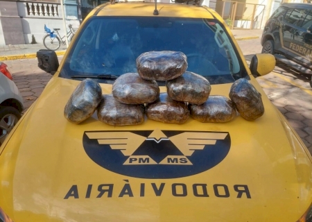 PMR apreende quase 9 quilos de skank em ônibus interestadual e causa prejuízo de R$ 87 mil ao crime