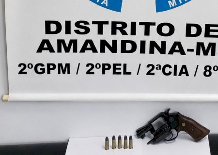 IVINHEMA: Polícia Militar prende homem por porte ilegal de arma de fogo após denúncia em Amandina
