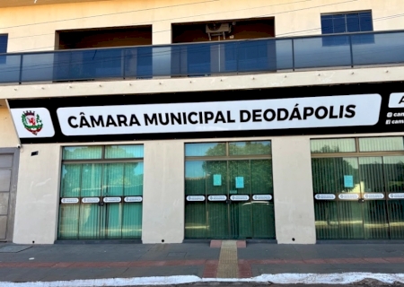 DEODÁPOLIS: Câmara de vereadores já gastou R$ 478 mil com diárias e cursos em apenas seis meses; despesas ultrapassam R$ 1,27 milhão desde 2025