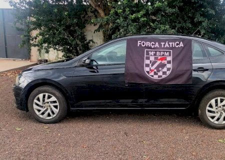 FÁTIMA DO SUL: Força Tática do 14º BPM recupera veículo roubado e prende homem por receptação