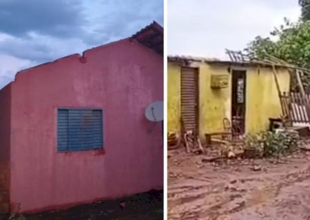 IVINHEMA: Temporal destelha casas e ventos podem ter passado de 100 km/h, diz Defesa Civil